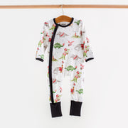 Black & Red Dinos All-Stars Organic Cotton Kids Pajamas