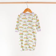 Purple Tiger Mascot Mania Organic Cotton Kids Pajamas