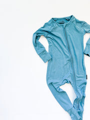 Blue Jean Baby | Infant Bamboo Zip Romper