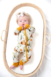 Western Desert Baby Bamboo Zipper Romper