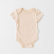 Short Sleeve Bodysuit in Rosy Peach