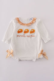 Sweet as pie french knot girl bubble