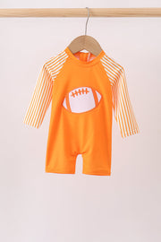 Orange Football One-piece Swimsuit