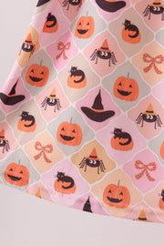 Pumpkin spider bow Dress