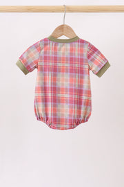 Camel Pumpkin Embroidery Plaid Bubble