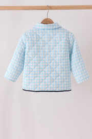 Blue gingham jacket