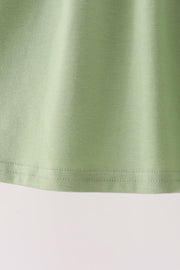 Sage deer embroidery dress