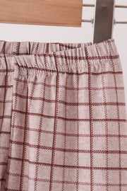 Brown Howdy Y'ALL boots embroidery plaid pants set