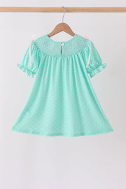 Green Character Smocked Dress