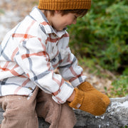Boys Essential Knit Mittens with Fleece  - Cold Weather Basics - Boys 3-12 Y