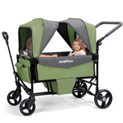 Momfann 4-in-1 Double Stroller Wagon for Kids