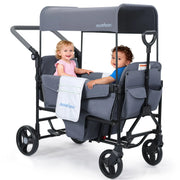 Momfann 2-Seater All-Terrain Stroller Wagon for Kids