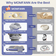 Momfann Memory Foam Nursing Pillow with Safety Guard