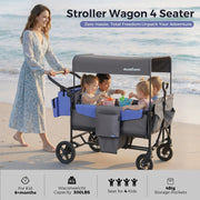 Momfann 2-Seater All-Terrain Stroller Wagon for Kids