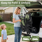 Momfann 4-in-1 Double Stroller Wagon for Kids