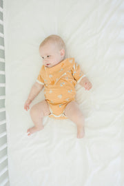 GOTS Certified Organic Cotton Short Sleeve Bodysuit - Magical Moth