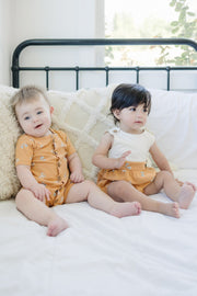 GOTS Certified Organic Cotton Short Sleeve Romper - Magical Moth