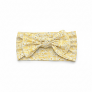 Yellow Daisy Baby Bamboo Bow