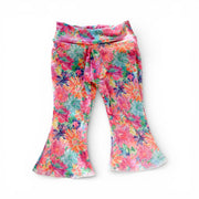 Daddy's Girl Floral Baby Bell Bottom Outfit
