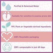 Kinder by Nature 100% Biodegradable Water-Based Baby Wipes - 672 Count (12 packs of 56 wipes)