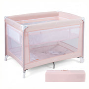 Portable Baby Playard Folding Travel Crib for Infants with Soft Mattress