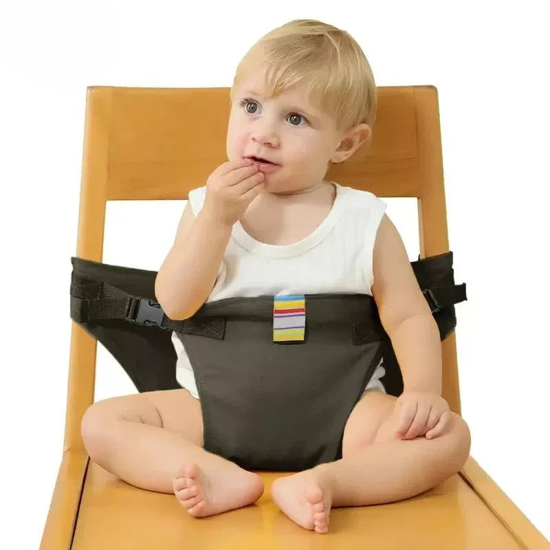Foldable Portable Baby Seat Harness Adjustable Safety Strap for High Chair & Dining Chair Toddler Seat Belt