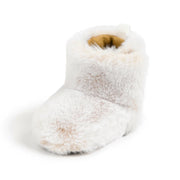 KIDSUN Baby Booties, Newborn Infant Boy Girl Non-Slip Soft Sole Crib Shoes, Toddler Plush Fluff Winter Warm Prewalker Boots