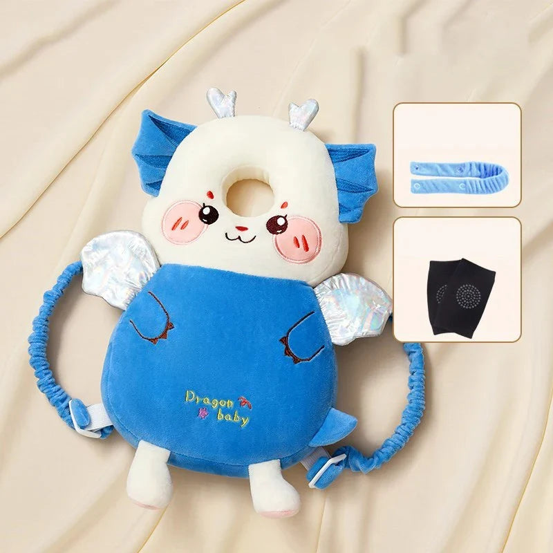 AIBEDILA Baby Head Protector Safety Pad Cushion Back Prevent Injured Elf Lion 1-3T Toddler Security Pillows Protective Headgear