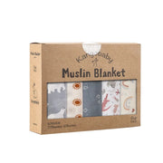 5-Piece Set – Multi-Functional Bamboo Cotton Muslin Bibs & Burp Cloths – Soft & Breathable Washcloths for Newborns