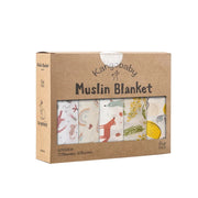 5-Piece Set – Multi-Functional Bamboo Cotton Muslin Bibs & Burp Cloths – Soft & Breathable Washcloths for Newborns