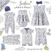 Seashore Stroller Blanket – Soft Bamboo Baby Blanket
