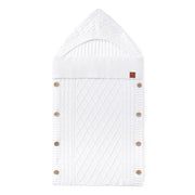 Cable Knit Baby Sleep Sack in White