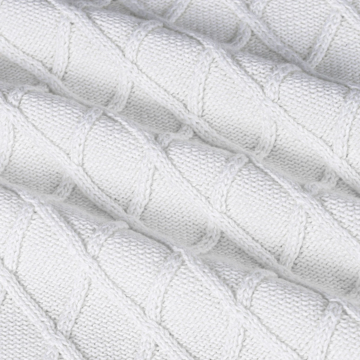 Cable Knit Baby Sleep Sack in White