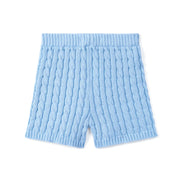 Cable Knit Short in Baby Blue