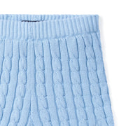 Cable Knit Short in Baby Blue