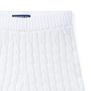 Cable Knit Short in White