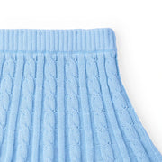 Cable Knit Skirts in Baby Blue
