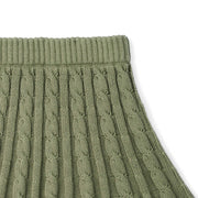 Cable Knit Skirts in Sage Green