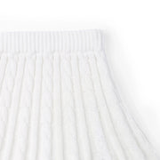 Cable Knit Skirts in White