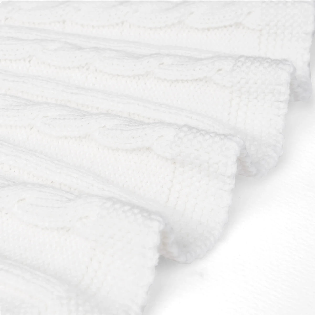 Cable Knit Skirts in White