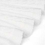 Cable Knit Skirts in White