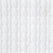 Classic Cable Knit Baby Sweater in White