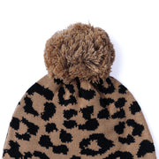 Leopard Baby Knit Beanie