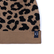 Leopard Baby Knit Beanie