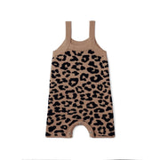 Leopard Baby Knit Playsuit