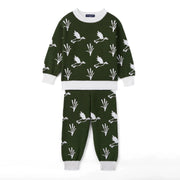 Mallard Duck Knit Long Sleeve Crewneck Sweater