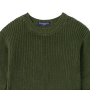 Baby Knit Romper Snap Closure in Forest Green