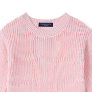 Baby Knit Romper Snap Closure in Pink