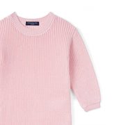Baby Knit Romper Snap Closure in Pink