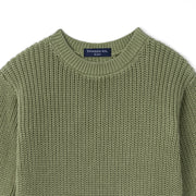 Baby Knit Romper Snap Closure in Sage Green